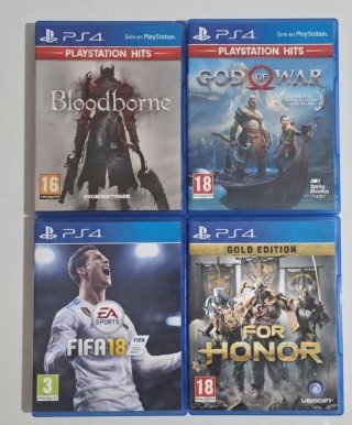 Lote PS4:Bloodborne, God of War,FIFA 18, For Honor