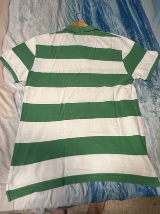 Camiseta Levis Rayas Verde Talla L