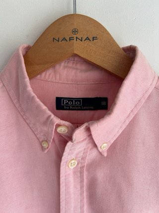 Camisa Oxford Polo by Ralph Lauren rosa vintage –