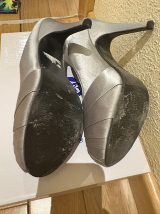 Zapatos de fiesta plateados