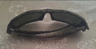 Gafas de sol hombre negras y verdes
