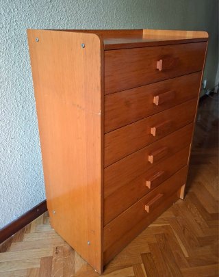 CAJONERA ALTA VINTAGE COMODA MID-CENTURY