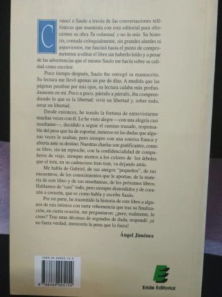 Libro TU VOLUNTAD, Y NO LA MIA