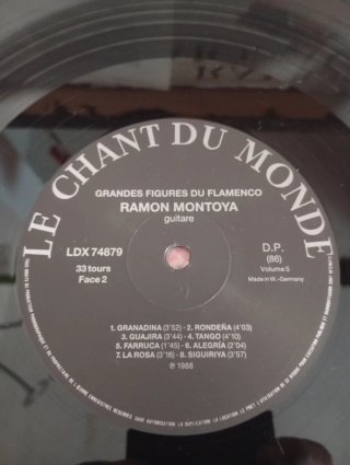 Vinilo Ramón Montoya - Grandes Figures du Flamenco