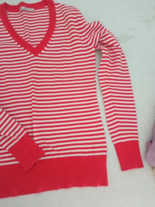 Jersey rayas rojas y blancas