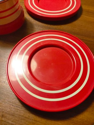 Set 6 Tazzine Caffè Vintage Rosse