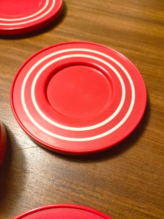 Set 6 Tazzine Caffè Vintage Rosse