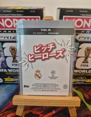 Carta collezionabile Vini Jr. Topps Real Madrid C.F. Pitch Heroes