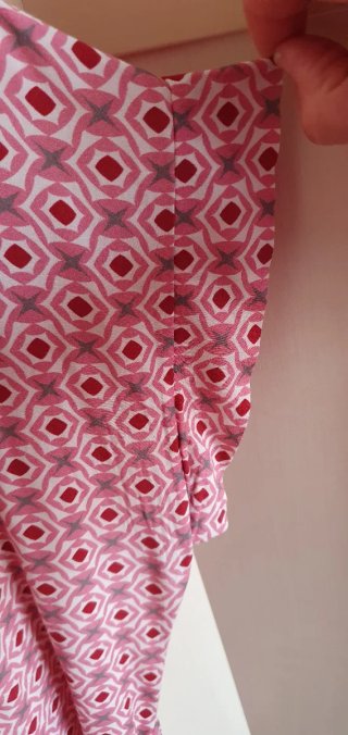 Vestido tipo batita estampado
