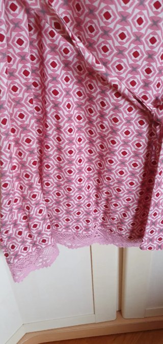Vestido tipo batita estampado