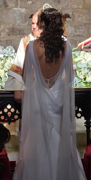 Vestido de Novia Blanco con Pedrería