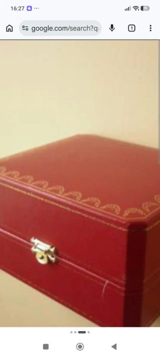 Scatola per orologio Cartier Rosso