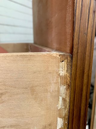 Mueble archivador de madera. Antiguo