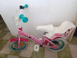 Bicicleta infantil Minnie 12 pulgadas