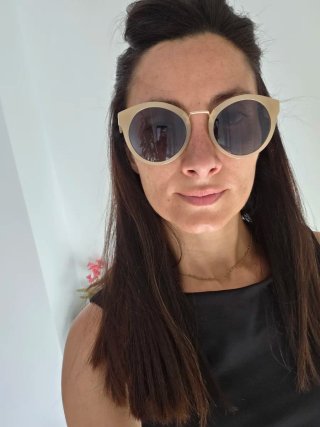 Occhiali da sole donna dorati e rosa