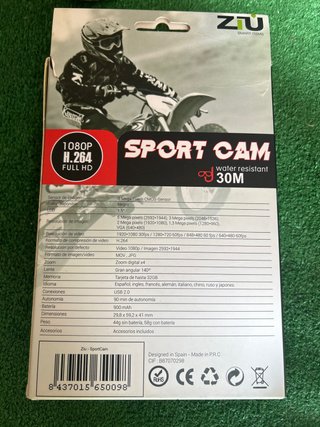 Cámara Deportiva ZIU Z18 1080P Full HD