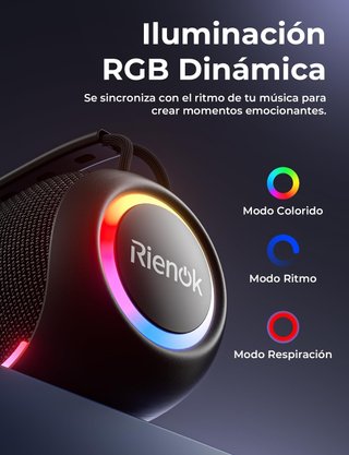 ALTAVOZ BLUETOOTH 80W RGB IPX6