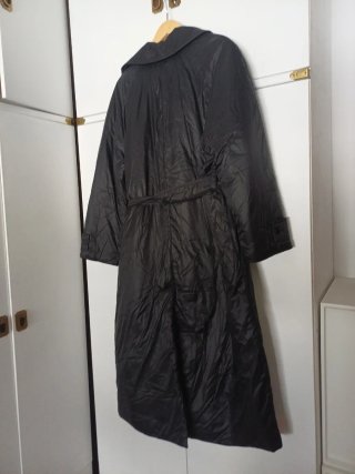 Zara Gabardina Acolchada Negra Talla Única