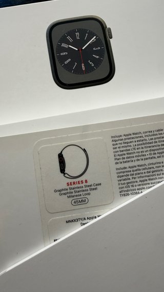 Apple Watch Series 8 Titanio Grafito 45mm