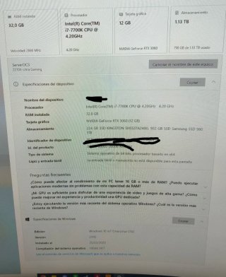 i7 7700k 32GB RAM 2666MHz y Z270xUltra Gaming
