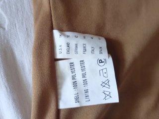 Blusa tirantes beige y dorada talla 42