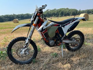 KTM Enduro Moto Naranja/Blanca