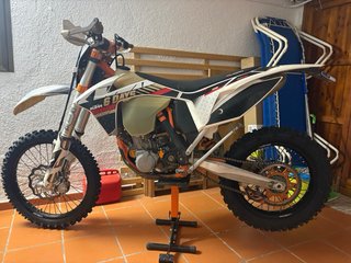 KTM Enduro Moto Naranja/Blanca