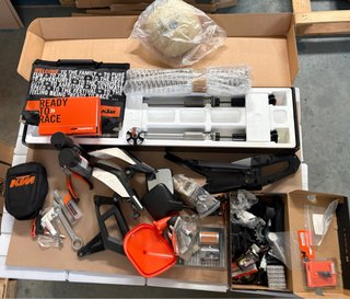 KTM Enduro Moto Naranja/Blanca