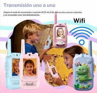 2 Walkie Talkies Infantiles + 2 Lanyards
