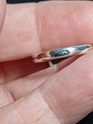 Anillo Plata Ley Piedra cianita