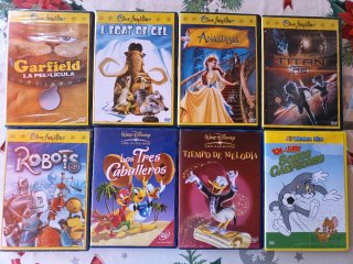 Lote 8 Películas DVD Infantiles