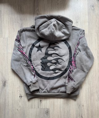 Sudadera Hellstar Gris y Rosa