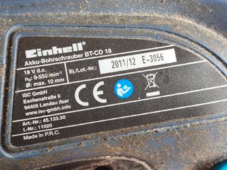 Taladros Einhell 18V (sin cargador)