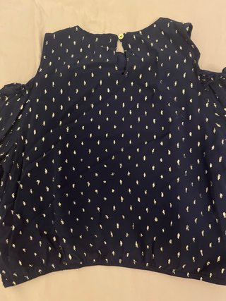 Blusa brownie Azul Talla XS.