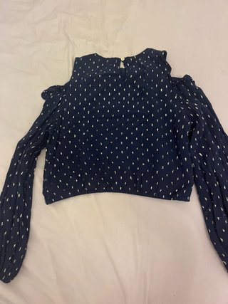 Blusa brownie Azul Talla XS.