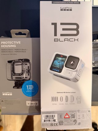 GoPro Hero 13 Bianca+custodia subacquea originale 60m