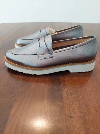 Mocasines plateados Moda de España