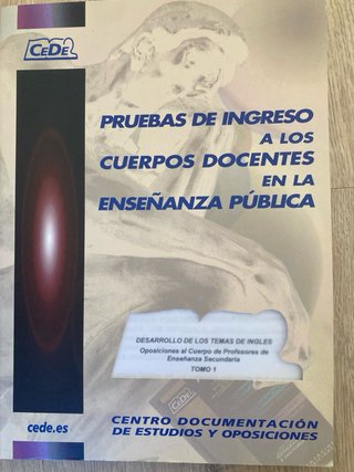 Temario oposición secundaria inglés academia CEDE