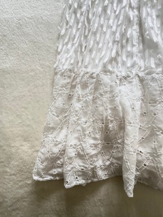 Vestido Zara blanco largo