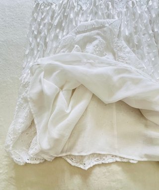 Vestido Zara blanco largo