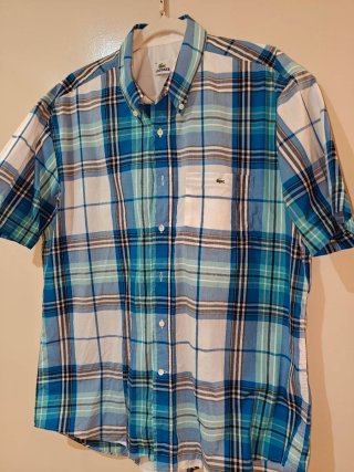 Camisa Lacoste Manga Corta Hombre original