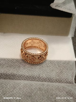 Anillo Van Cleef & Arpels Baño Oro Rosa