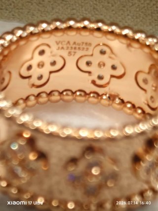 Anillo Van Cleef & Arpels Baño Oro Rosa