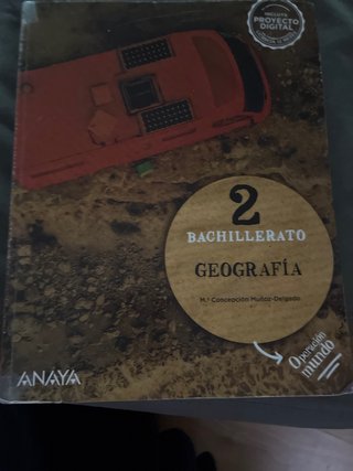 Libro Geografía 2 Bachillerato ANAYA