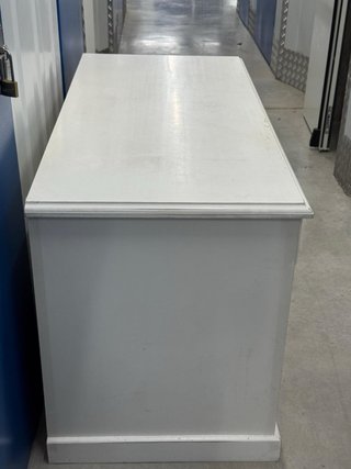 Escritorio madera blanco envejecido