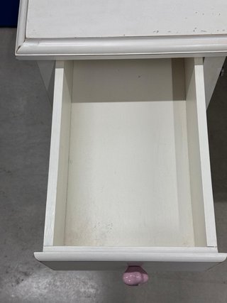 Escritorio madera blanco envejecido
