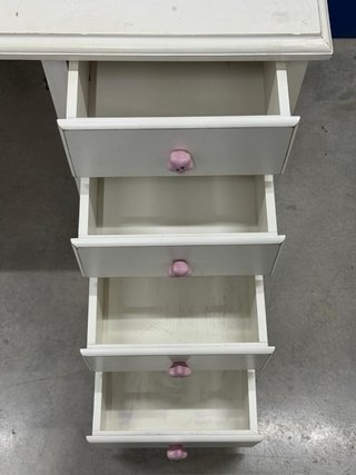 Escritorio madera blanco envejecido