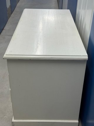 Escritorio madera blanco envejecido