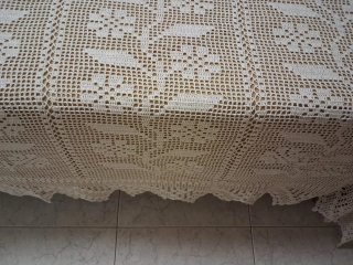 Cobrellit de ganxet fet a mà
