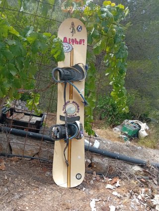 Tabla Snowboard Mistral + Fijaciones Vintage